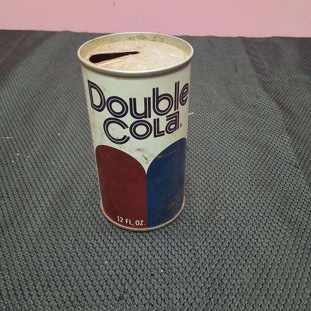 Vintage Double Cola 12 Fl Oz Empty Tin Can